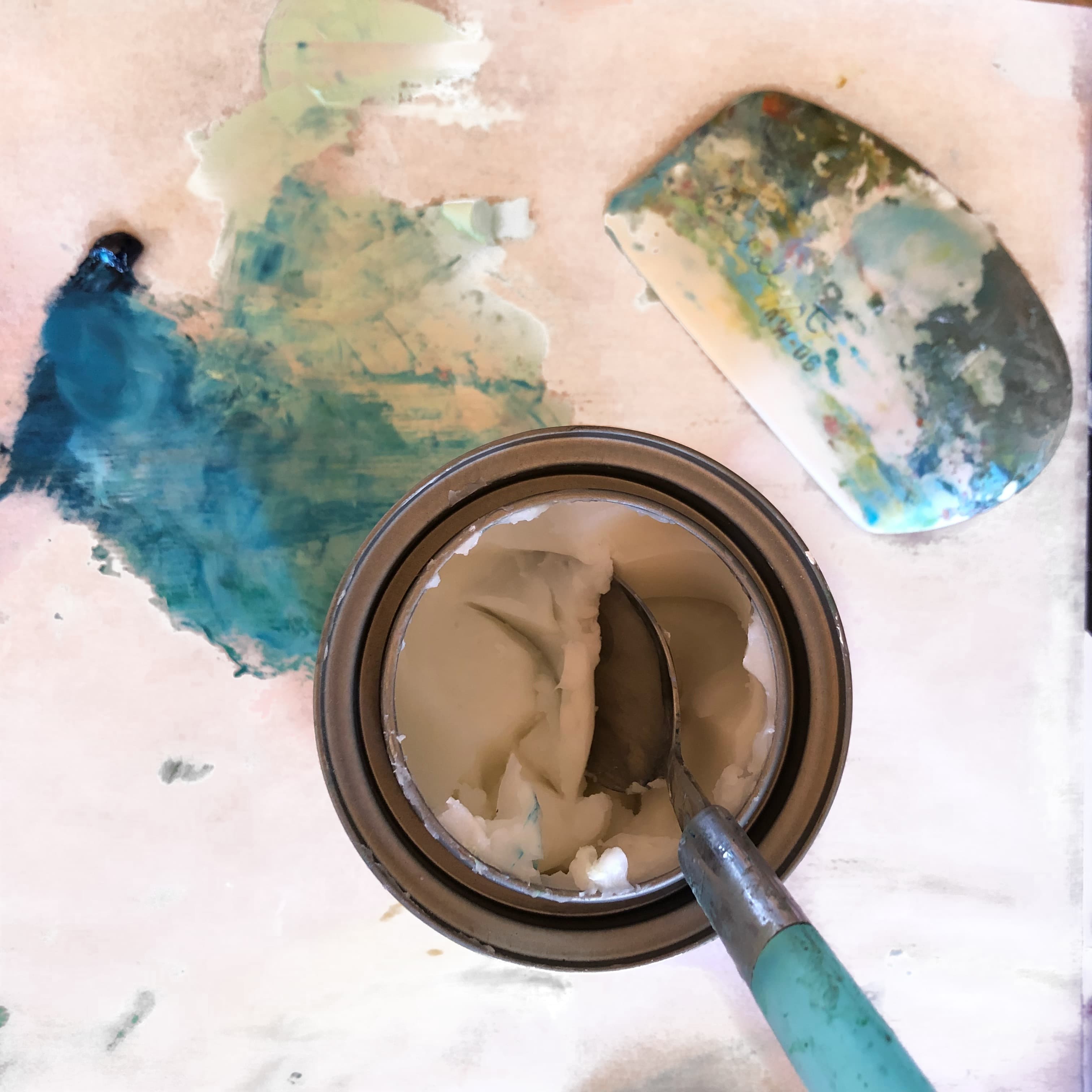 Cold wax painting with oils