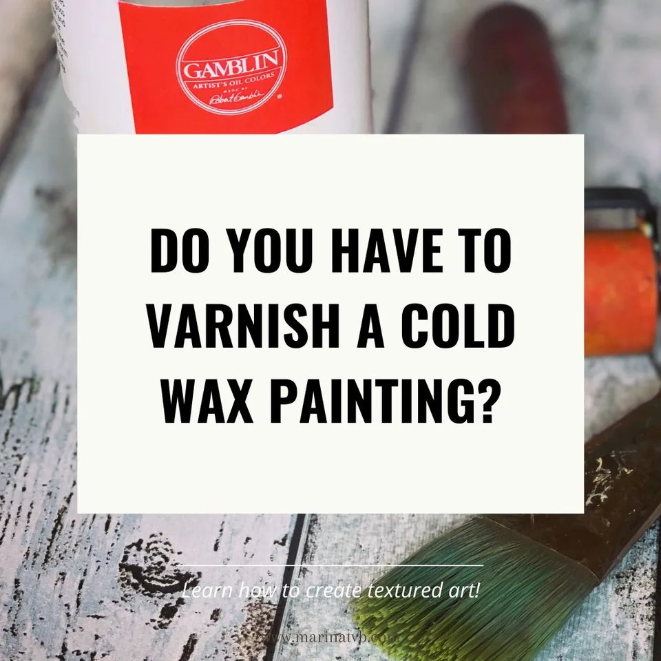 Cold wax medium als vernis