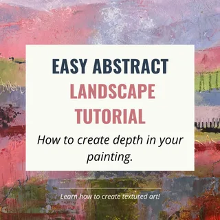 Schilder met me mee - Een makkelijke tutorial abstract landschap