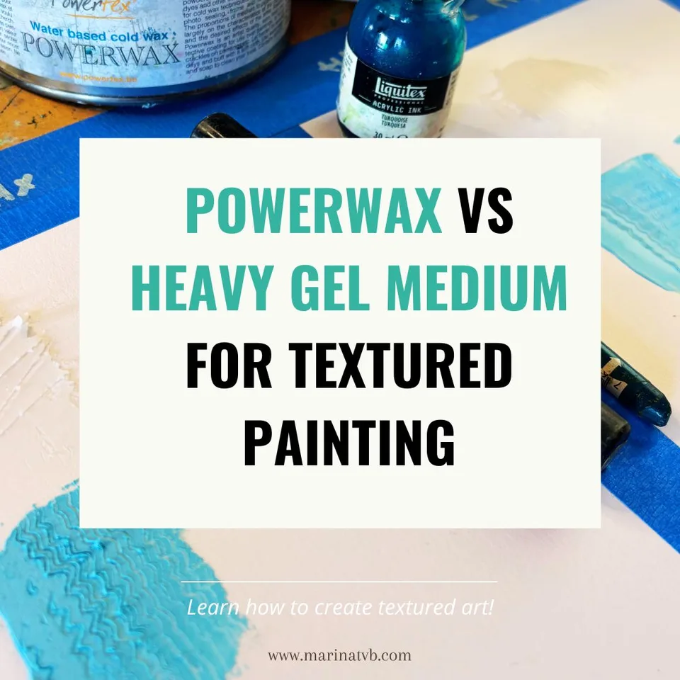 Powerwax vs Heavy Gel Medium: kan het Powerwax vervangen voor textuurschilderen?