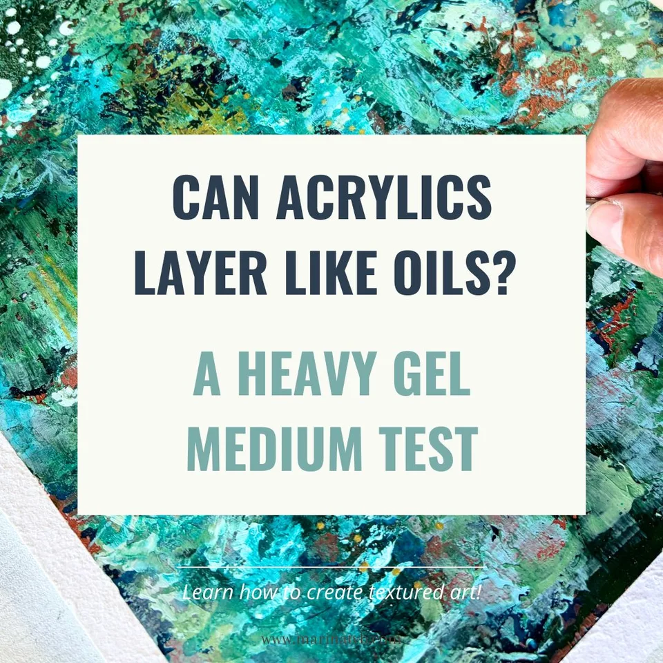 Getextureerd acrylschilderen met Heavy Gel Medium