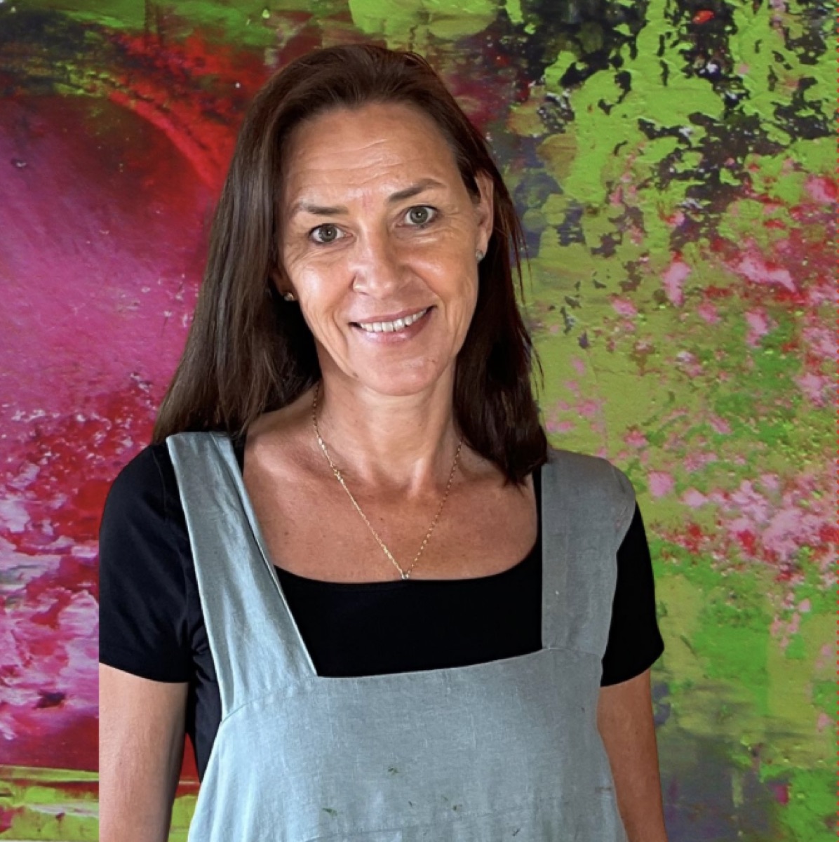 Marina Teding van Berkhout in her studio