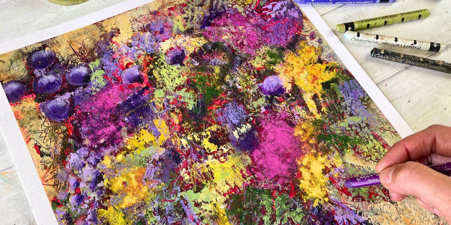Viens jouer avec les couches, la couleur et la texture, puis regarde les fleurs apparaître.