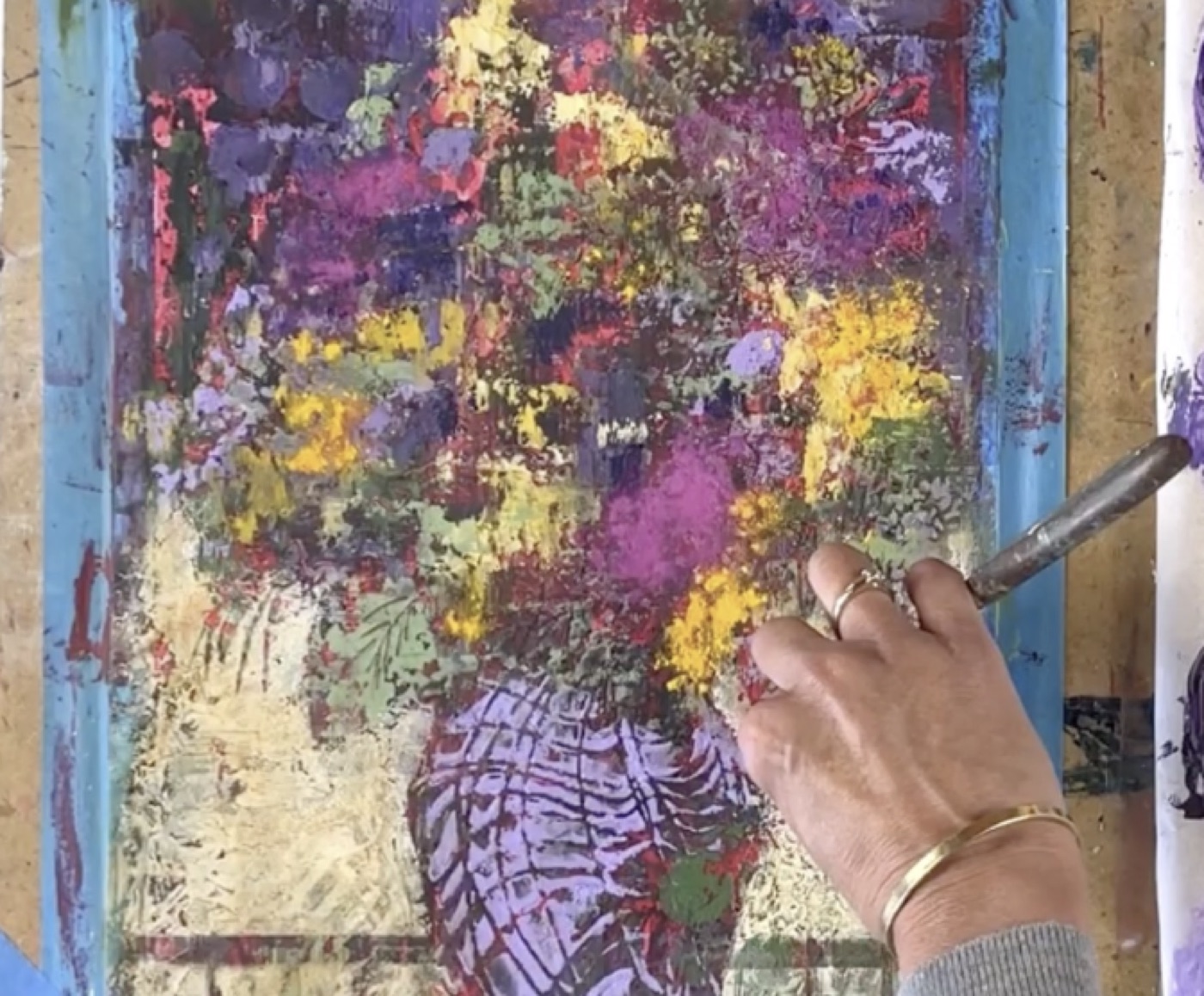 Step 03, Painting the Flowers