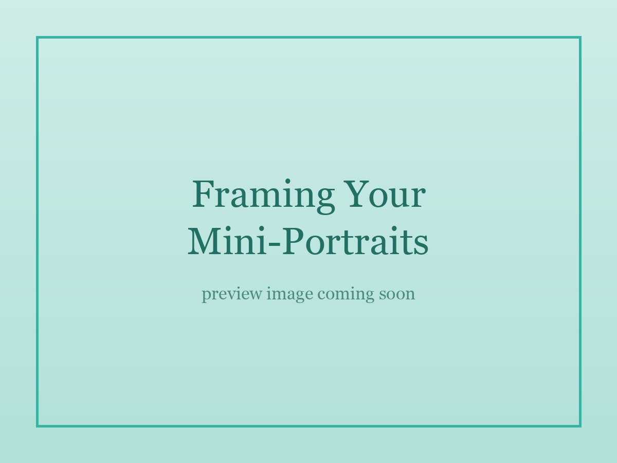 Framing your mini-portraits bonus project