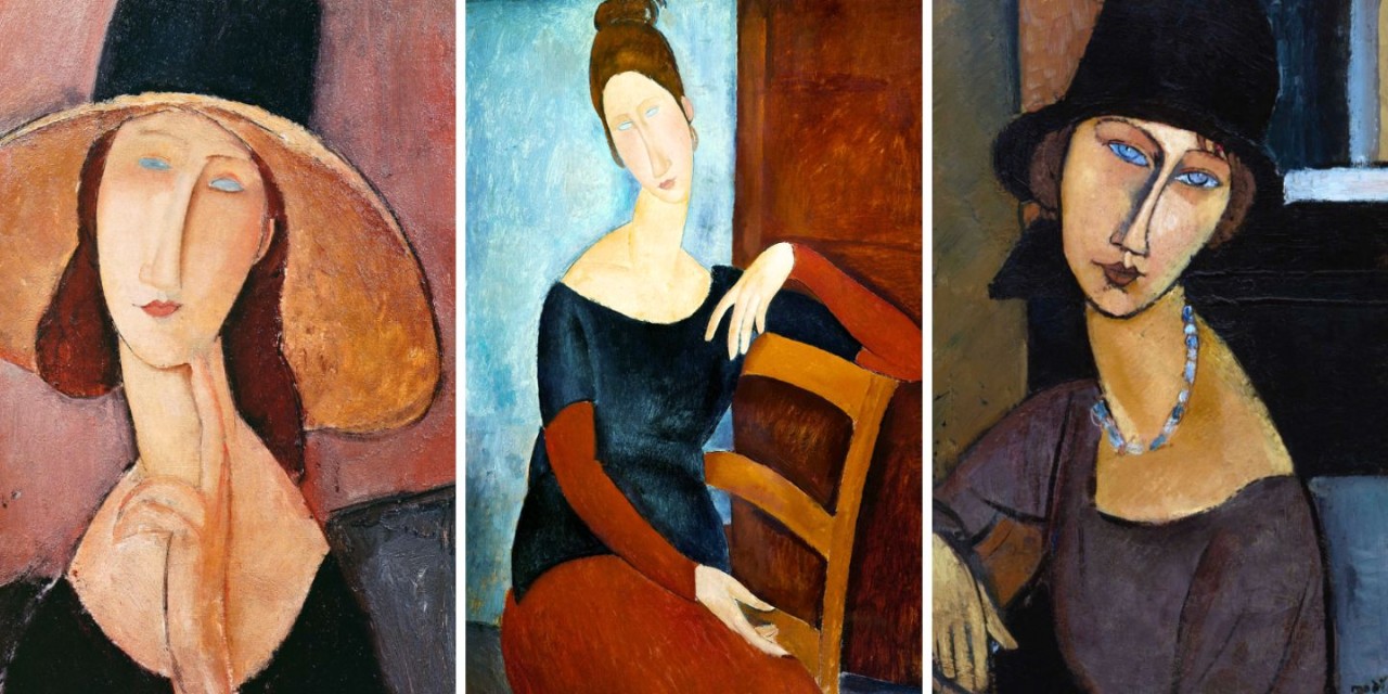 Three portraits by Amedeo Modigliani