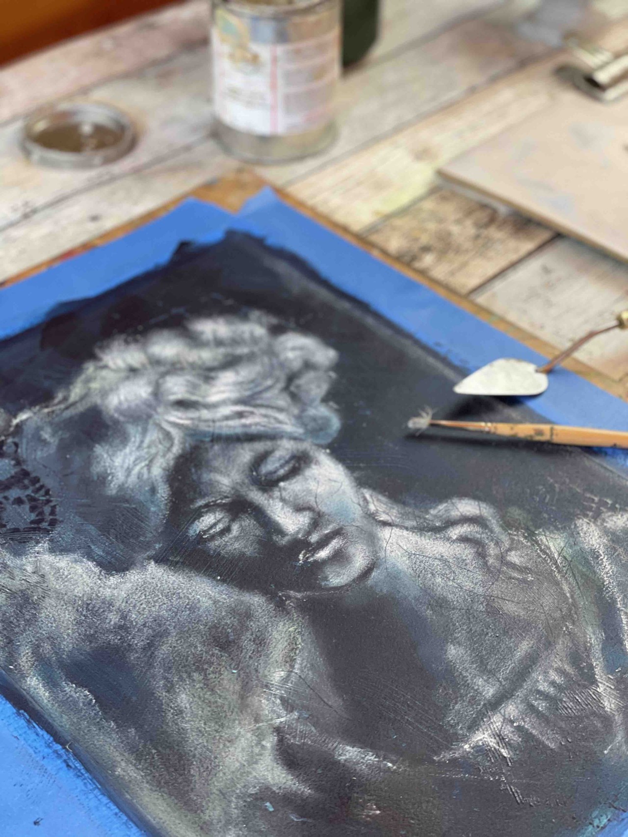 Stage 02, Monochrome Underpainting