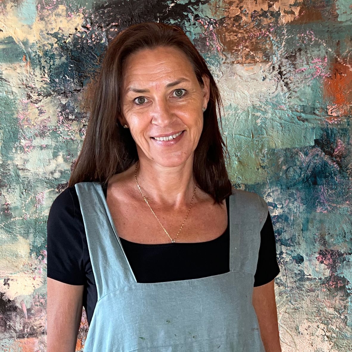 Marina Teding van Berkhout in her studio