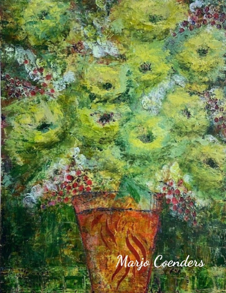 Student artwork — Acrylics & Cold Wax Classes